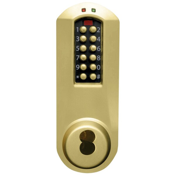 E-Plex 5000 Cylindrical Lock, Winston Lever, 100 Access Codes, 3,000 Audit Events, Schlage FSIC Prep